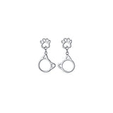 Silver Cute Cat Claw Earrings Sweet Girly Kitten – Cat Lover Gifts — 2