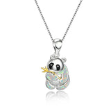 Korean Version Opal Cute Panda Holding Bamboo – Jewelry Gift Ideas — 3