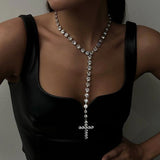 Rhinestone Cross Pendant Necklace – Jewelry Gift Ideas — 1