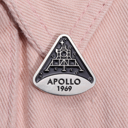 Commemorative Brooch Apollo Successful Moon Landing – Stylish Gifts — 1