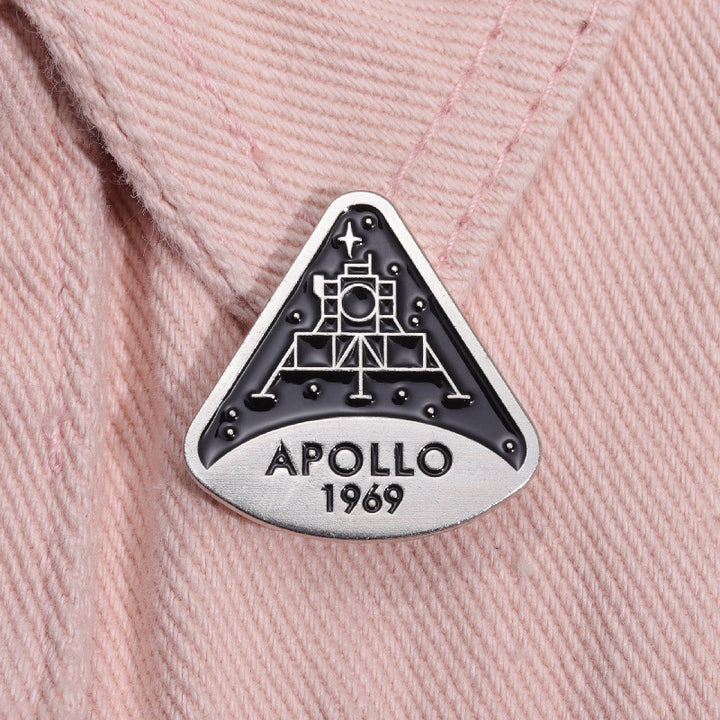 Commemorative Brooch Apollo Successful Moon Landing – Stylish Gifts — 1