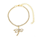Novel Personality Dragonfly Rhinestone Chain Shiny – Everyday Gifts — 4