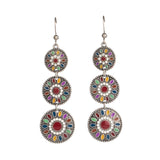 Nostalgic Drop Oil Craft Round Long Earrings – Creative Gifts — 3