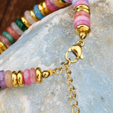 Dopamine Color Natural Stone Beaded Bracelet – Jewelry Gift Ideas — 3