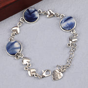 Ethnic Blue Dyed Tie-dye Bracelet Hand-stitched – Jewelry Gift Ideas — 10