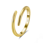 S925 Sterling Silver Ring Simple Opening Adjustable – Meaningful Gifts — 2