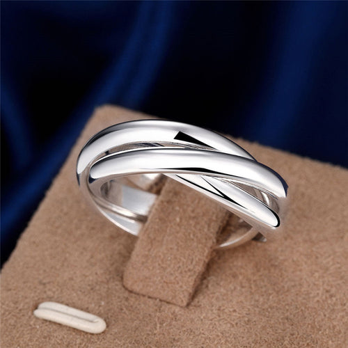 Creative Popular Glossy Three-ring Ring – Thoughtful Gifts — 1