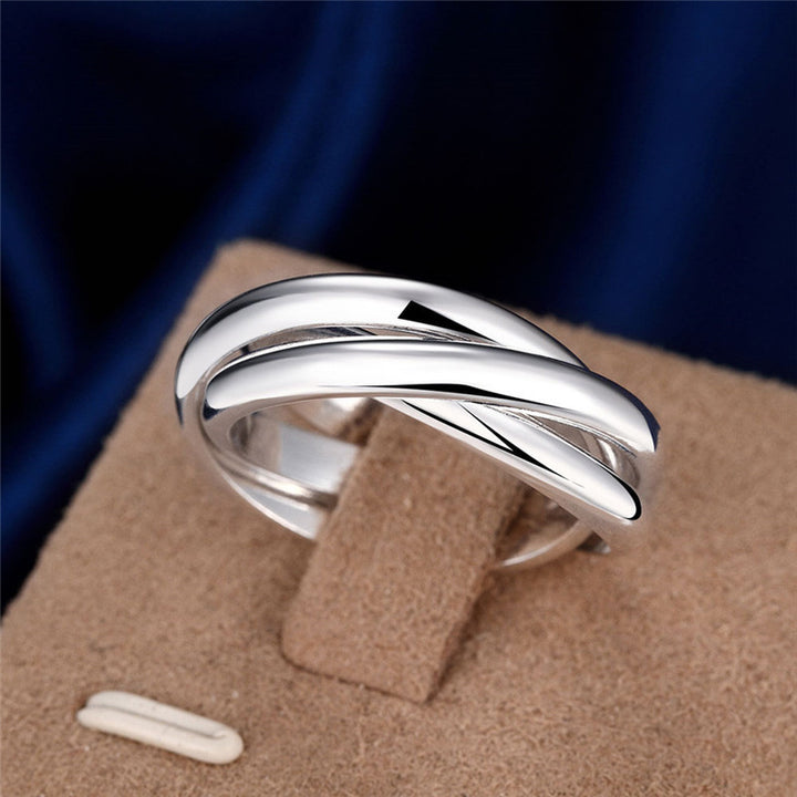 Creative Popular Glossy Three-ring Ring – Thoughtful Gifts — 1