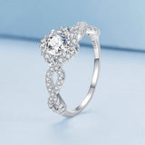 Fashion Platinum Plated Zircon Ring – Stylish Gifts — 5
