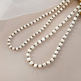 Freshwater Pearl Black Spinel Necklace Sweater – Jewelry Gift Ideas — 2