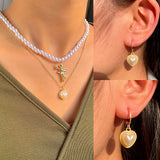 Classic Elegant Gold Pendant Pearl Necklace – Jewelry Gift Ideas — 2