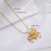 Light Luxury Design Non-fading Titanium Steel Bow – Jewelry Gift Ideas — 3