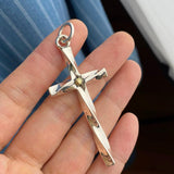Glossy Spiral Cross Necklace Men's Trendy Hip-hop – Jewelry Gift Ideas — 5
