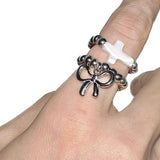 Titanium Steel Elastic Combined Ring Set – Small Gift Ideas — 1