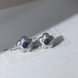 Fashion Craft Purple Flower Earrings – Stylish Gifts — 5