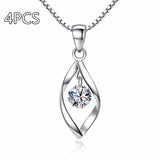 Zircon Twist Fashion Necklace Pendant – Jewelry Gift Ideas — 18