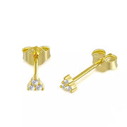 Fashion Ladies Mini Sterling Silver Stud Earrings – Stylish Gifts — 7