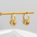 Copper Alloy Zircon Earrings Alphabet – Special Occasion Gifts — 5