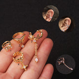 Pierced Earrings Inlaid With Zircon Creative – Jewelry Gift Ideas — 6