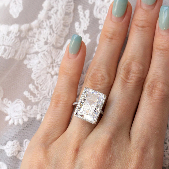 Bright Rectangular Eye-catching Ring Fashion Simple – Stylish Gifts — 1
