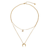 Single Zircon Double Layer Necklace – Jewelry Gift Ideas — 3
