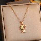 26 English Letters Enamel Elegant Sweet Necklace – Jewelry Gift Ideas — 5