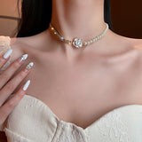 Fashion Design Vintage Pearl Diamond Flower – Jewelry Gift Ideas — 5