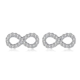 Classic Tiny Bow Earrings White Gold Color – Birthday Gifts — 2