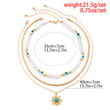 Vintage Contrast Personalized Eye Pearl Necklace – Jewelry Gift Ideas — 8