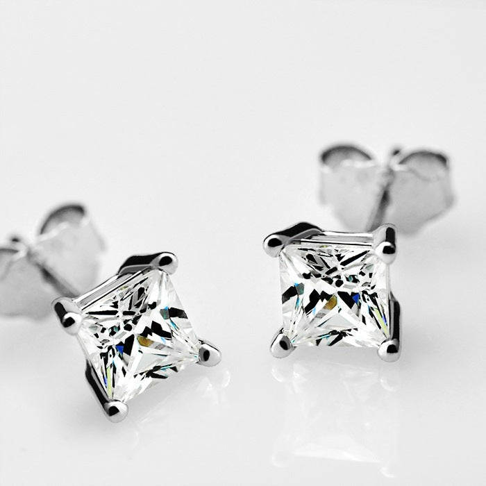 Men's And Women's Artificial Diamond Stud Earrings – Gifts for Her — 1