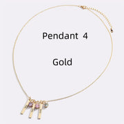 Personalized Mini Bar Birthday Stone Necklace – Jewelry Gift Ideas — 18