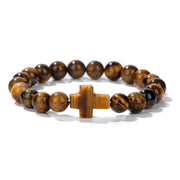 Stone Bead Cross Bracelet Women's Simple Retro – Jewelry Gift Ideas — 8