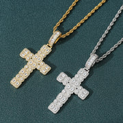 Zircon Circumference Mixed Inlaid Cross Pendant – Jewelry Gift Ideas — 1