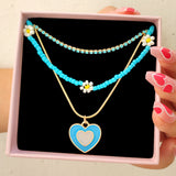 Mushroom Cross Pendant Multilayer Necklace – Jewelry Gift Ideas — 5