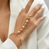 All-match Style Stitching Pearl Chain Link Bracelet – Stylish Gifts — 4