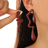 Retro Ancora Colored Red Earrings Fashion Personality – Stylish Gifts — 4