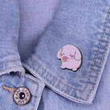 Cute Strawberry Dog Brooch, Metal Enamel Badge – Jewelry Gift Ideas — 1