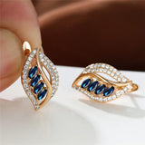 Ins Leaf-shaped Rhinestones Earrings Fashion Unique – Stylish Gifts — 2