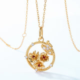 Love Of Butterfly S925 Silver Plating Gold Flower – Jewelry Gift Ideas — 2