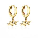 18K Copper Plated Micropaved Zircon Earrings – Stylish Gifts — 5
