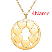 Hollow Heart Round Card Carved Pendant – Jewelry Gift Ideas — 8