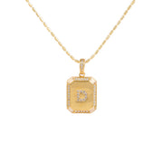 18K Gold Inlaid Zircon Letter Necklace For Women – Jewelry Gift Ideas — 16