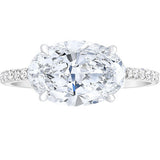 S925 Silver Simulated Diamond Oval 3 Carat Ring – Practical Gifts — 3