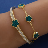Lucky Five Petal Flower Bracelet Women's – Jewelry Gift Ideas — 6