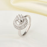 Sterling Silver Gyro Flywheel Double Circle Women's – Gifts for Her — 3