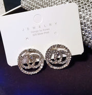 Round Full Diamond Earrings – Surprise Gifts — 4