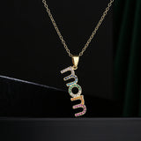 18K Copper Plated Zircon MOM Pendant Necklace – Jewelry Gift Ideas — 6