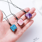 East China Sea Natural Crystal Square Pendant – Jewelry Gift Ideas — 5