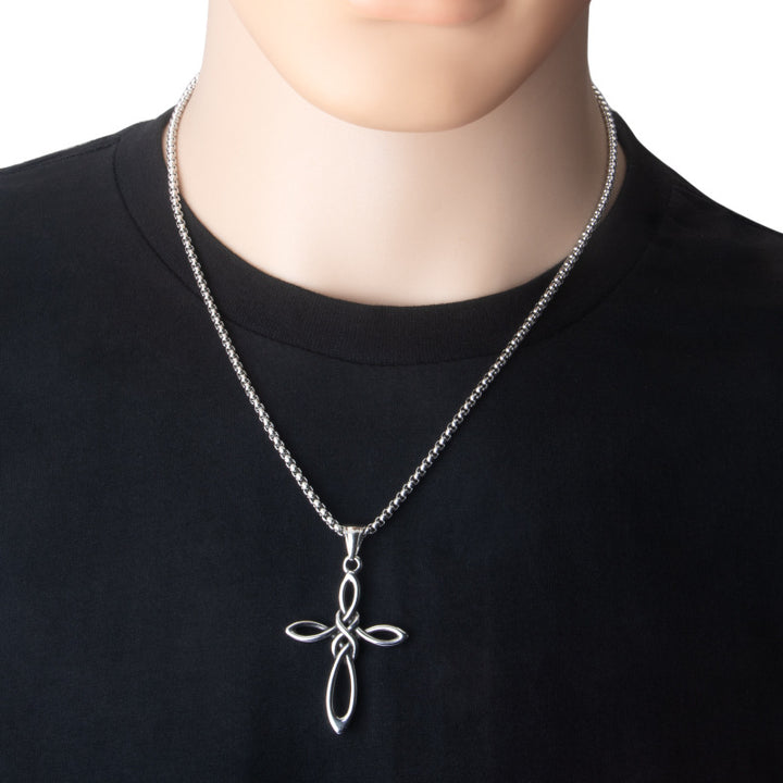 Stainless Steel Celtic Irish Cross Knot Pendant – Jewelry Gift Ideas — 1
