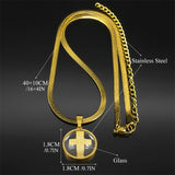 Stylish Retro Minimalism All-match Glass Cross – Jewelry Gift Ideas — 2